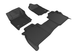 Nissan Titan Floor Mat Set - Front + Rear - 3D MAXpider - Kagu Series - Black - `16-`24 Nissan Titan Floor Mat Set - Front + Rear - 3D MAXpider - Kagu Series - Black - `16-`24
